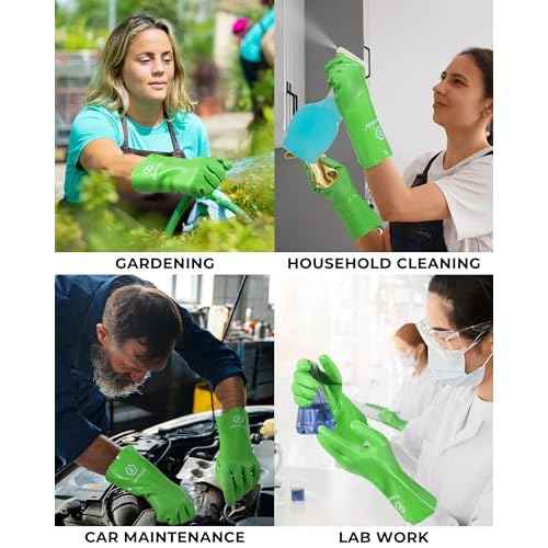 HANDLANDY Chemical Gloves, Heavy Duty Cleaning Gloves