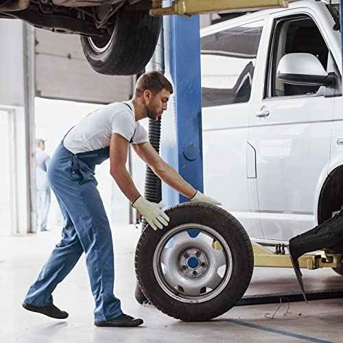 Vgo... 2-Pairs Ulined Safety Pigskin Leather Work Gloves Men, Rigger Gloves, Builder Gloves (Size L, Light Cyan, PA9501)