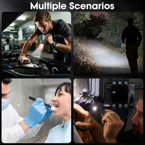 Pen Flashlight,2PCS Led Pen Light Flashlights with Clip,Mini Pocket Flashlight Small Penlight Inspection Flashlight