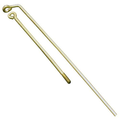 LASCO 04-3525 Toilet Tank Ball Lift Wires Brass, with Set Lower Wire Threaded and Upper Wire Bent