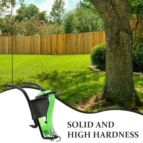 GANAZONO Tree Climbing Spike Set Safety Adjustable Belt Lanyard Rope Belt 2 Gears