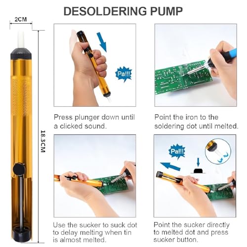 Electric Soldering Iron, Solder Iron Kit, Adjustable Temperature Soldering Iron, 5pcs Solding Tips, Digital Multimeter Kit, Multi Tester, NCV, TRMS 10000 Counts, Smart Auto-Ranging, Voltage Tester