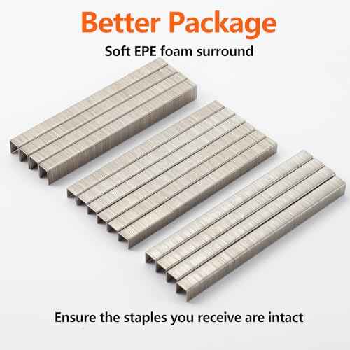 71 Series 22 Gauge 3/8" Crown 304 Stainless Steel Staples 2240-Count 3 Sizes for 71 Series Staple Gun, Includes: 5/16", 3/8", 1/2", Assortment Combo kit