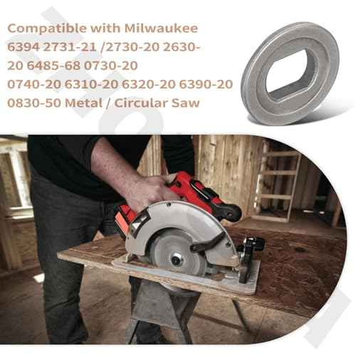 43-34-0795 Outer Blade Flange Compatible with Milwaukee 6394 2731-21 2730-20 2630-20 6485-68 0730-20 0740-20 6310-20 6320-20 6390-20 0830-50 Metal/Circular Saw