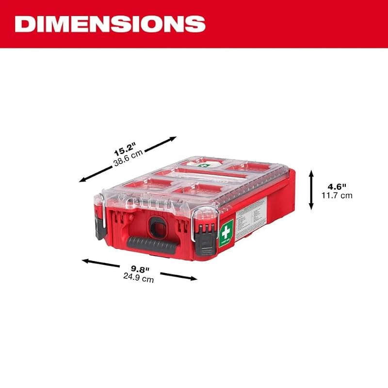Milwaukee 48-73-8435C First Aid Kit with Polypropylene Housing, 79 Components
