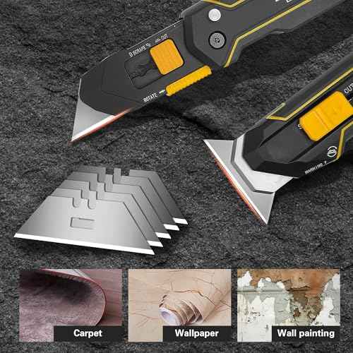XW SK5 Replacement Blades for Scraper Utility Knife, Universal Utility Blades 50 pcs Pack