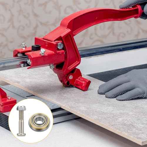 2 Pack Tile Cutting Wheels Tungsten Carbide Bearing Ceramic 22¡¿6¡¿6mm Cutting Blade Replacement with Bolt Lock Nut Ball Bearings Glass Cutter Wheel Replacement for Manual Machine