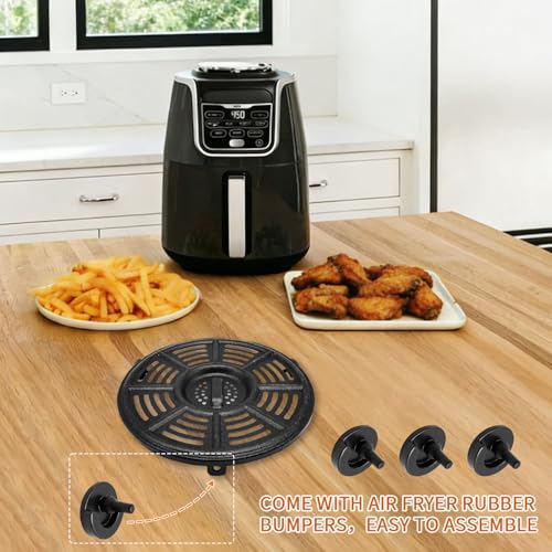 GWY 8.2" Crisper Pan for Ninja AF101 AF150 AF161 Air Fryers 4-5.5 Qt - Dishwasher Safe
