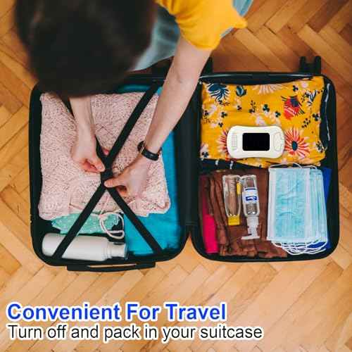 Carbon Monoxide Detector,CO Alarm Detector Monitor Battery Powered,Carbon Monoxide Alarm with LED Digital Display Sound & Light Warning for Home/Office/Hotel/RV