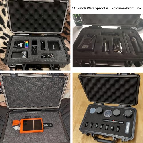 CASOMAN 11.5 Inch IP67 Waterproof Explosion-Proof Box with Customizable Foam