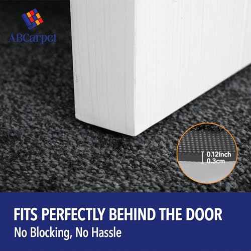 Front Door Mat, Heavy Duty Door Mat Outside Entrance for Indoor Outdoor Use, Machine Washable Low Pile Non Slip Rubber Back Entry Rug for Dogs and Indoor Entrance