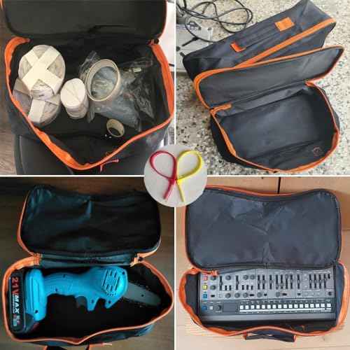 Tool Bag, Waterproof Oxford Bag, Multiple Purpose-Tool Organizers and Storage, Small Metal Tools Bags (Small Portable Zipper Tool Pouch)