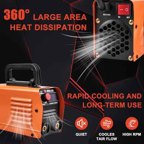 Siasky Mini Welding Machine, Upgraded Welder Machine 110V, Portable Stick Welder MMA-250A, IGBT Inverter Welder with Hot Start, Arc Force, Anti-Stick (10 welding rods)