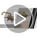 Central Brass 466 Wall-Mount Two Handle Laundry Faucet Commercial Grade