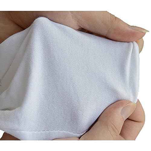 lasenersm 12Pcs/6 Pairs 8.27 Inches White Cotton Gloves Work Gloves One Size