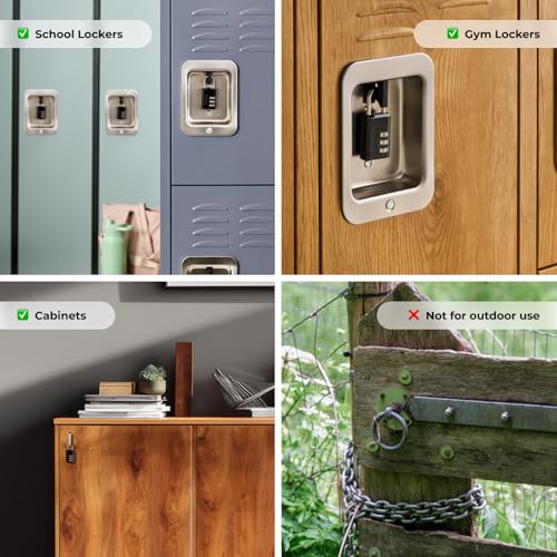 Master Lock Black 3-Digit Combination Padlock 2-Pack - Resettable Security Locks