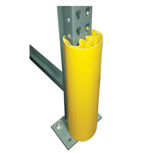 Storage-Pro Column Protector for Pallet Rack, 18” Tall Bright Yellow Polypropylene Safety Protector for 3” x 3” Uprights