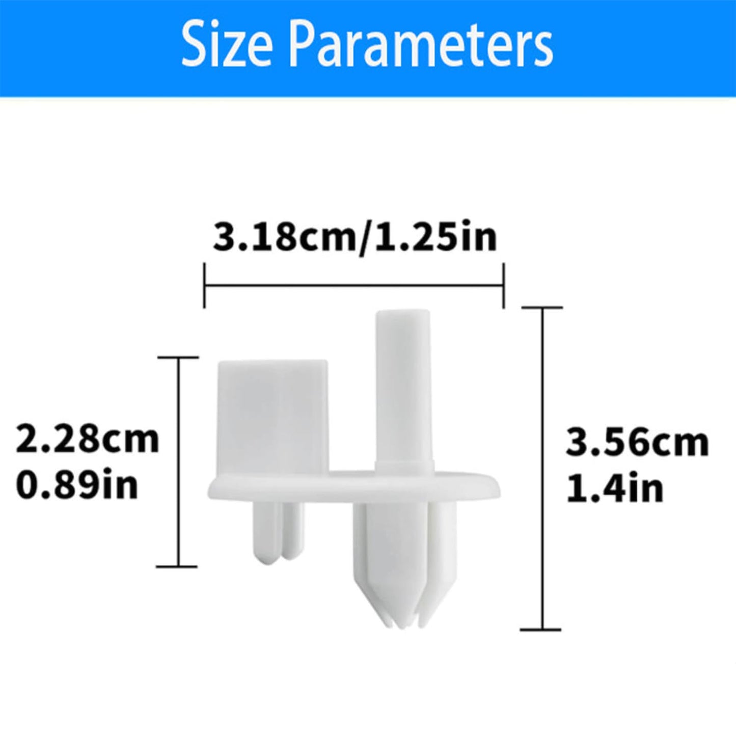 4 Pack 241993101 Refrigerator Shelf Support Clips for Frigidaire - Replaces 1513081, 240350802, AP4393090, AH2358879, PS2358879 - Crisper Cover Shelf Bracket Replacement Parts