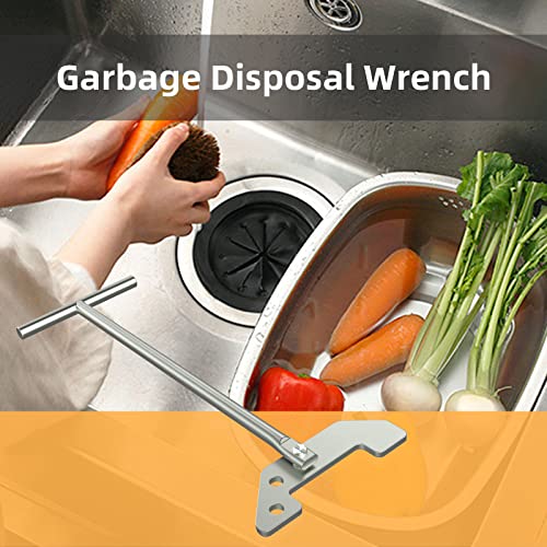 IRONDIY Silver Garbage Disposal Unjamming Wrench - Kitchen Sink Repair Tool
