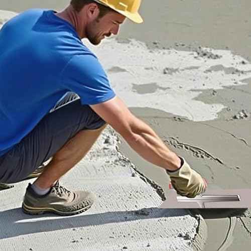 11.8x3.8 Inch Concrete Finishing Trowel - Premium Stainless Steel Masonry Tool for All Construction Finishing Needs, Drywall Tools