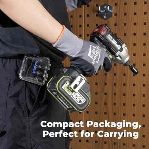 toolant HVAC Tools Nut Driver Set, Impact Magnetic SAE Interchange Nut Driver, 1/4'' 5/16'' 3/8'' 7/16'' 1/2'' for Automotive Repair, Electrical Work