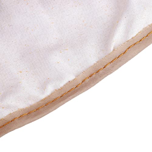 Leather Welding Hood, Breathable Cowhide Shawl Hat Protector Caps With Neck Shoulder Drape Anti Spatter Heat Insulation Electric Soldering Working Security Head Protection