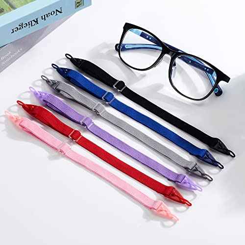lvvfit Kids Glasses straps-Adjustable Glasse Strap Sports eyeglasses Straps Sunglasses Straps for Kids Toddler Boys Girls, 4pcs Black, Small