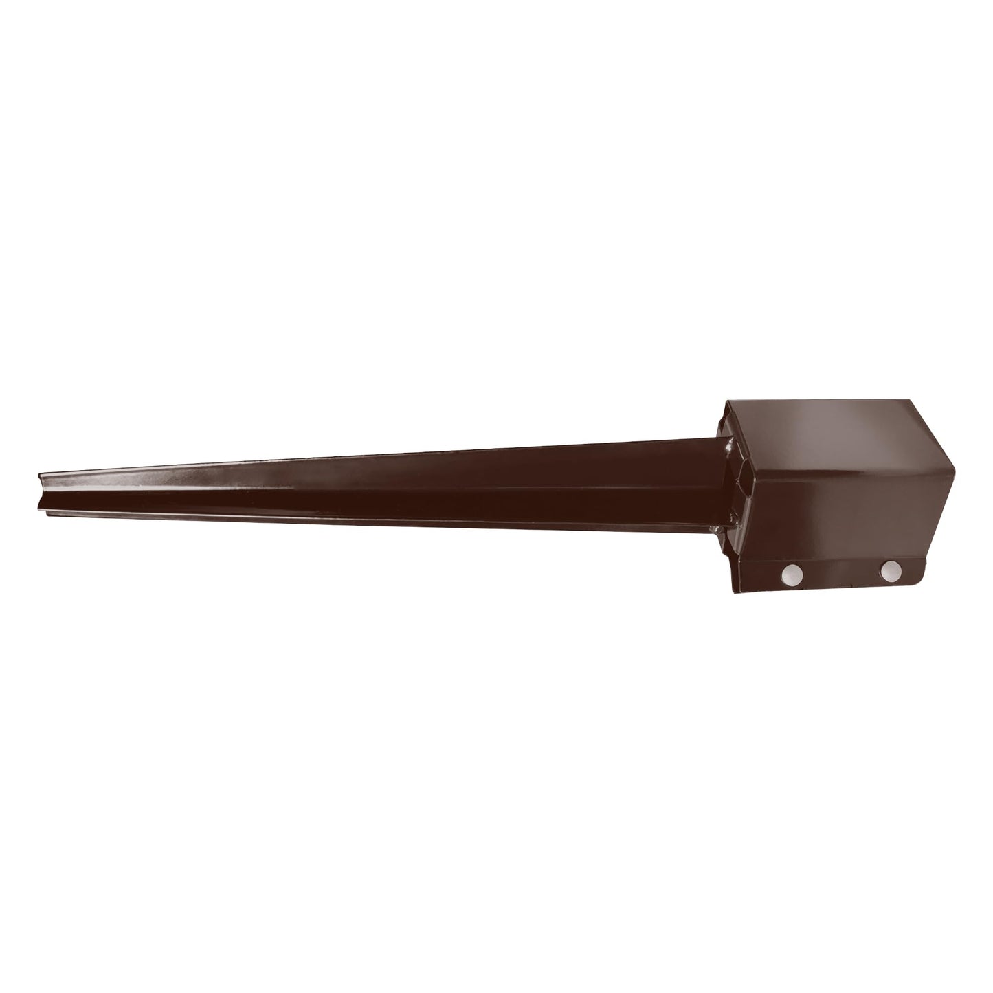 ARIFARO 4x4 Fence Post Anchor Ground Spike, 32 Inch Heavy Duty Powder Coated Metal Post Anchor for Mailbox, Fence & Garden Posts, Fits 3.5" x 3.5" Actual Post, Brown, Pack of 4