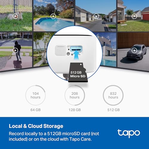Tapo 1080p Outdoor Wireless Security Camera 1-Pack White with 180-Day Battery