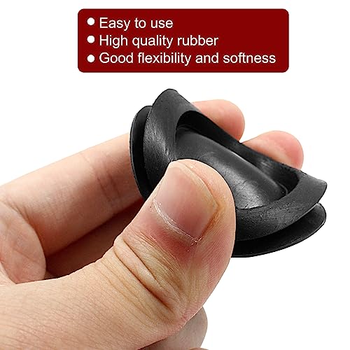 Unlorspy 20 Black Piggy Bank Hole Plugs - 5 Sizes, Reusable Coin Cover Set