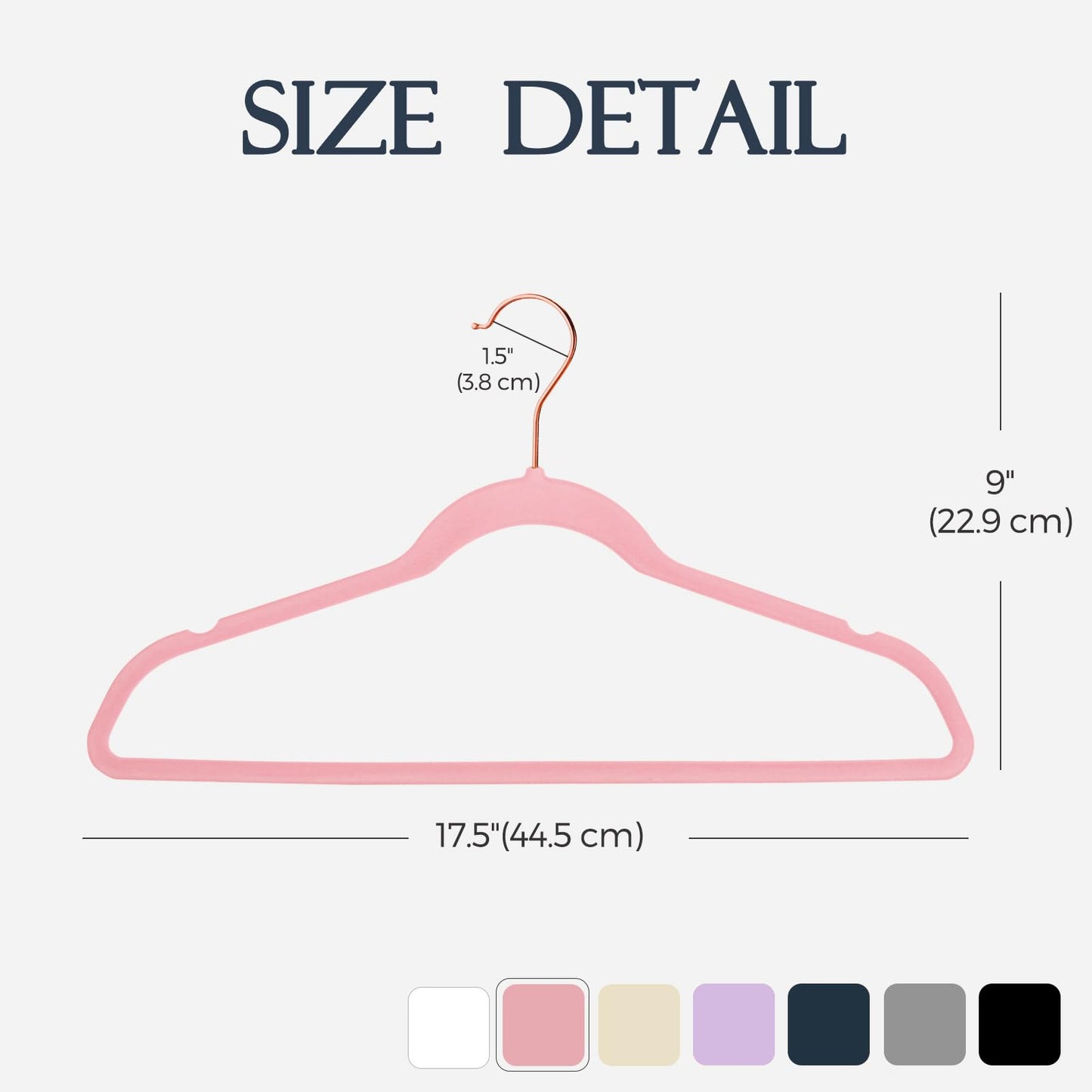 HOUSE DAY Pink Velvet Hangers 60 Pack, Premium Non-Slip Felt Clothes, Sturdy Heavy Duty Coat, Durable Hangers for Suits, Space Saving with No Hanger Mark, 360° Swivel Rotating Rose Gold Hook