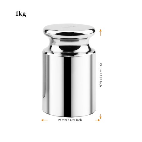 MUKCHAP 1kg Calibration Weight, M1 Class 1000g Scale Calibration Weight for Laboratory, Factory, Supermarket