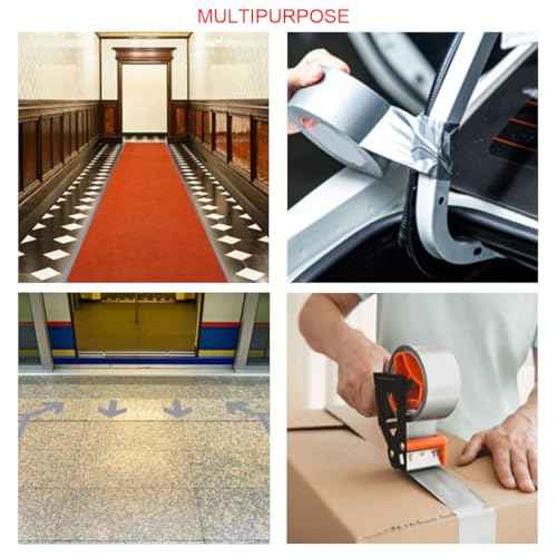 XUXU 3 Pack Duct Tape Heavy Duty Waterproof, Strong Adhesive Silver Duct Tape Bulk for Indoor Outdoor Repairs Tear by Hand, 60 Yards x 2 Inch Total