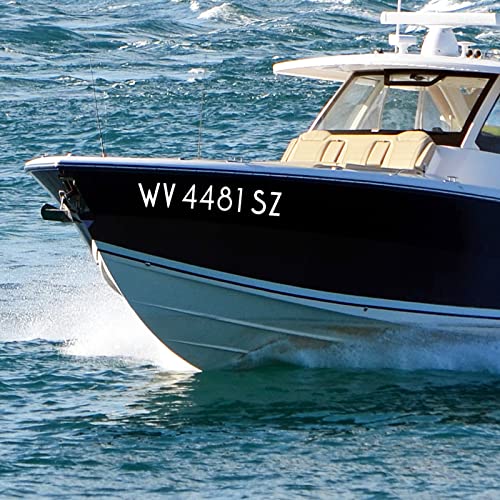 Olaine 2 Inch White Vinyl Alphabet & Number Stickers Self-Adhesive Mailbox Kit