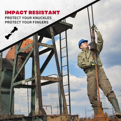 Cestus 5056, Heavy Duty Winter Work Gloves for Men with Impact, Insulated Waterproof for Construction, Rigging, Demolition