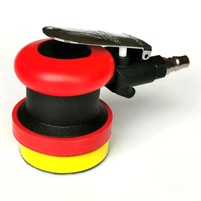 Finishing Pneumatic Sander Tool, 3 Inch 12000RPM Random Orbital Sander, Air Sander for Corner, Palm Sander for Wood, Composites, Metal Polishing, Grinding