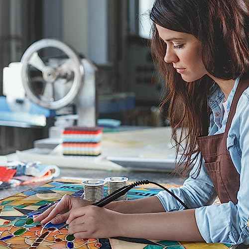 60/40 solder for stained glass,Industrial grade Solder for Glass Artisans,Dia 3mm (0.125") 1LB(1)