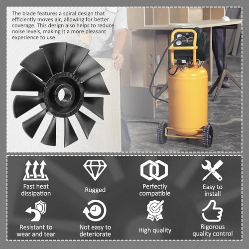 HASMX A11031 Air Compressor Fan for Porter Cable, DeVillbiss - Fits Craftsman Models: Sears Craftsman - 919.167630, 919.167620, Bostitch
