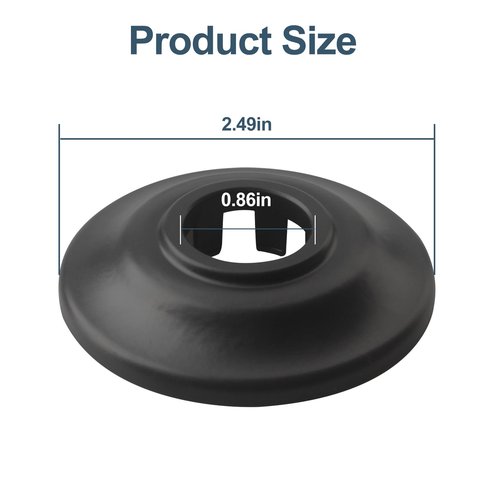 Shower Arm Flange Replacement for Moen Universal Standard Shower Arm Flange AT2199WR,Wrought Iron,Fit for Moen Shower Arm & Drain System,Round