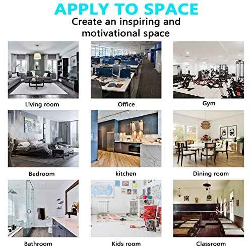Wall Stickers, Inspirational Wall Decals, (Easy to Apply), Wall Decor Vinyl Art Quotes Motivational Gym Office Living Room Bedroom Teamwork Poster Home Family Word, When You Feel Like Quitting 13"X19"