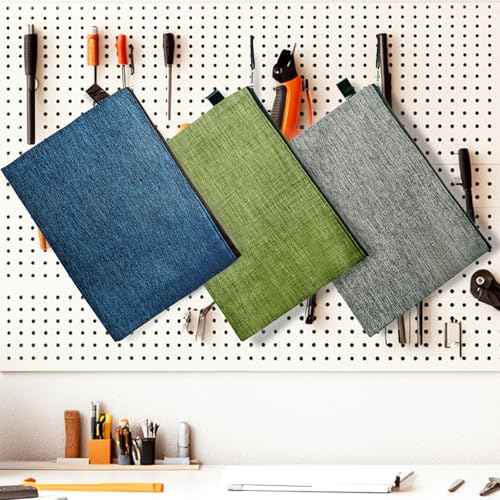 Tool Pouches With Zipper 3 Pack Waterproof Small Tool Bag, Practical Zippered Pouch Suitable For Organizing And Storing Tools, Gadgets, Cosmetics, Travel Accessories.