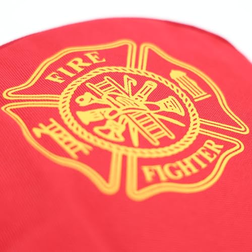 Lightning X Fireman's Fleece Lined SCBA Air Pak Respirator Firefighter Mask Face Piece Bag for First Responder - Red