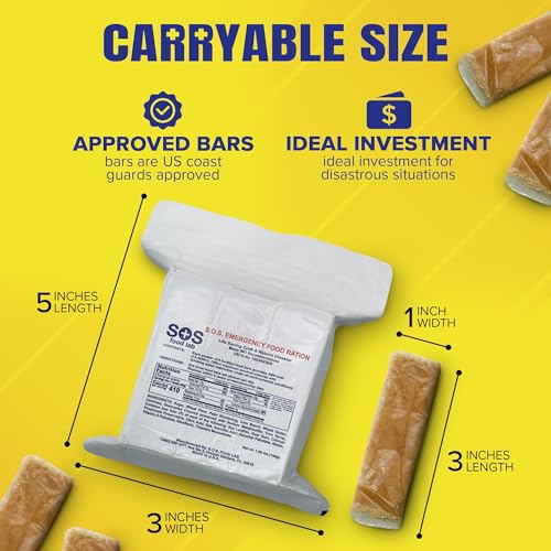 SOS Emergency Food Rations 3600 Calorie 3-Day Survival Food Bar Pack of 1