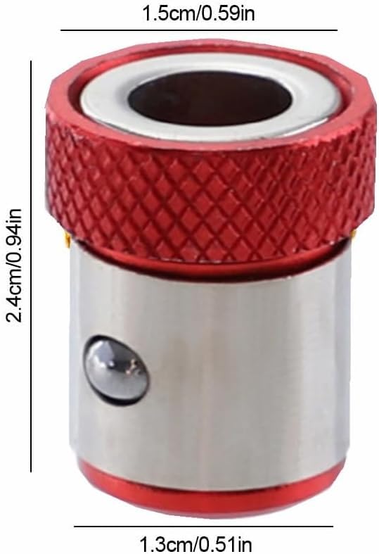 Upgrade Screwdriver Head Magnetic Ring, Universal Magnetizer Screw Removable for Hex Screwdriver and Power Bits, Magnetic Screw Ring Bit Magnetizer Ring Metal Magnetizer Screw (3, Mix)