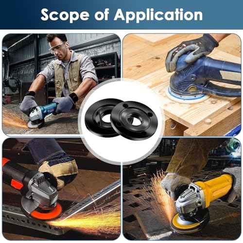 Angle Grinder Attachments 9PCS Nut Grinder Angle Grinder Wrench Kits 5/8-11 Flange Metal Lock Nut Compatible with Dewalt Milwaukee Makita193465-4 Metabo Bosch 4.5" 5" Grinder Parts