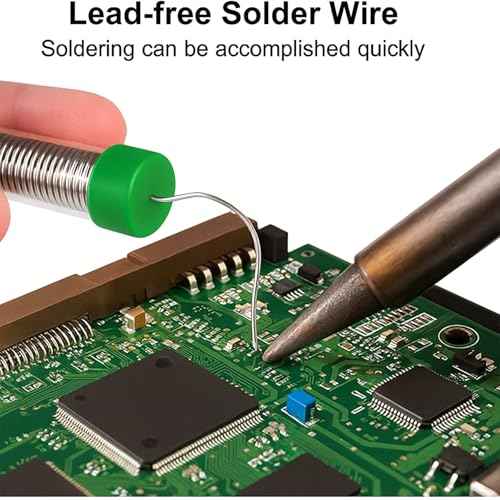 Solder Wire Leadfree,High Purity Tin Rosin Core Solder for Electronic Electrical Soldering Components Repair,Low Residue,Sn99.3 Cu0.7, 3Pcs (1.0mm 42g)