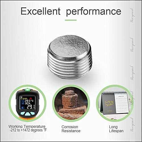 npt 1/4 stainless steel 304 male thread internal hex countersunk pipe plug fitting, adapt tube socket connect water valve boat cap (4 pcs)