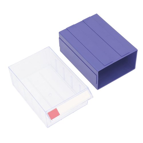 Drawer Component Box 205x135x78mm Thickened Plastic Modular Storage Bin Organizer for Crafts Office Supplies Blue