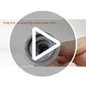 Nipoko 2 Pack 3-in-1 Kitchen Sink Drain Strainer Stopper Basket - Silver