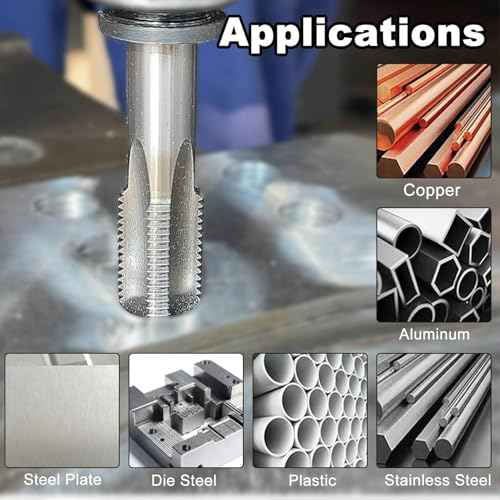 M12 x 1.25 Metric Thread Tap M12 x 1.25mm High-Speed Steel Machine Tap Right Hand Tap